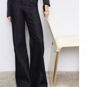 Zara Women's Dark Blue Bootcut Jeans